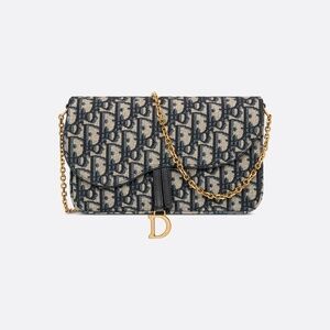 Dior - Medium Saddle Pouch with Chain